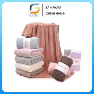 Khăn tắm gội đầu Hàn Quốc, khăn tắm cho bé siêu mềm mịn, thấm hút cực tốt (loại 1)