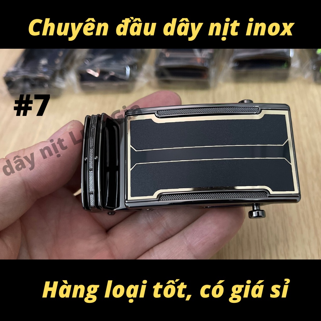 Đầu Dây Nịt Nam Khóa Kéo thắt lưng nam công sở | Hàng Inox Loại 1 Cao Cấp