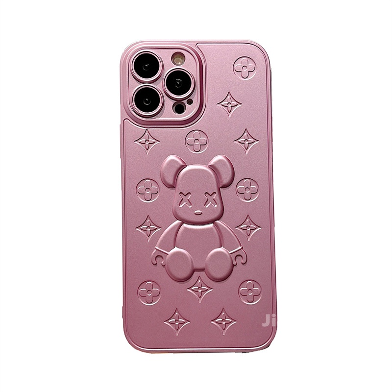 Ốp Điện Thoại Mềm In Hình Gấu Cho Iphone 13 12 11 Pro Max 7 8 Plus Xs Max