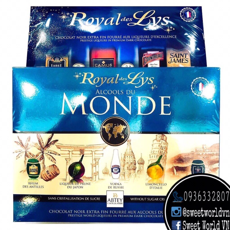 Socola rượu Royal Des Lys (250g) - Pháp