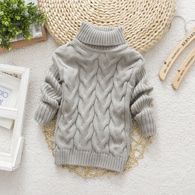 Áo sweater Dệt Kim Cổ Lọ Cho Bé