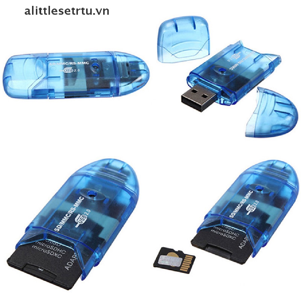 Đầu Đọc Thẻ Nhớ SD MMC SDHC TF Chuyển Đổi USB 2.0 Sang 64GB.