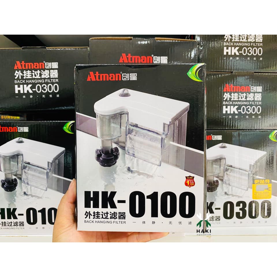 Lọc thác treo Atman HK-0100 HK-0300 HK-0400 tích hợp lọc váng đa năng