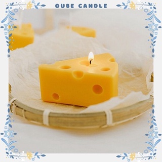 Mua Nến Thơm Handmade Sáp Đậu Nành Hình Phô Mai Nhỏ Xinh Hương Tinh Dầu Cao Cấp Cheese Size 6x3.2cm | Oube Candle NT16