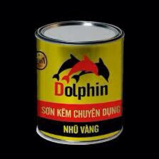 Sơn nhũ vàng 400gr, sơn đa năng trên tất cả các bề mặt. Tặng cọ
