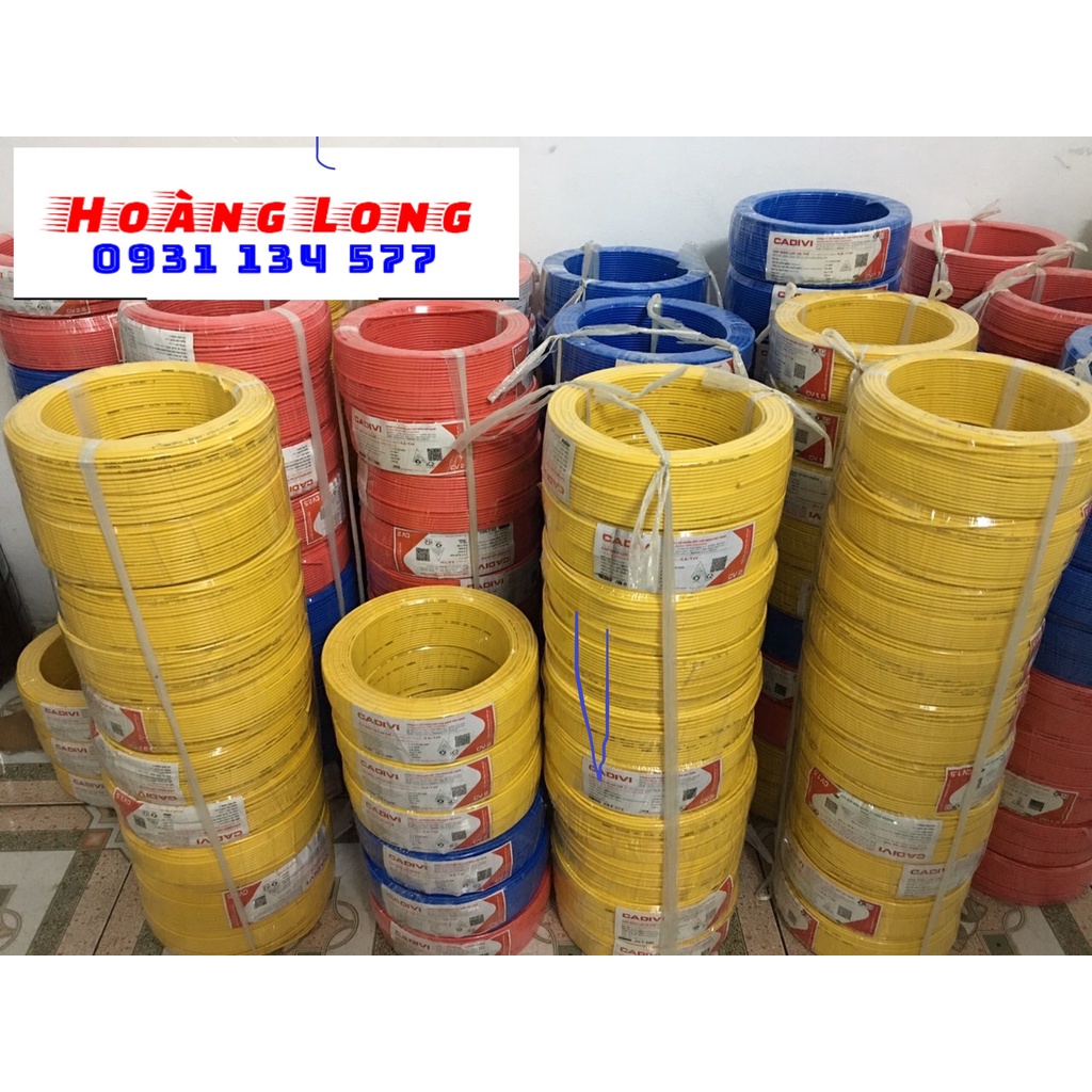 Dây điện Cadivi 1.5 đơn 7 sợi Cuộn 100m