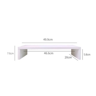 Kệ gỗ trắng để bàn decor bàn học