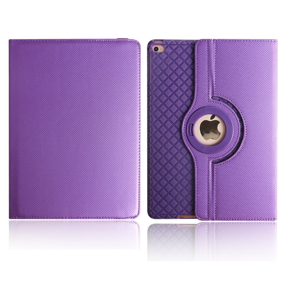 Bao da dành cho ipad air 2 có thể tháo rời - xoay 360 độ – màu tím [HÀNG NHẬP KHẨU] | BigBuy360 - bigbuy360.vn