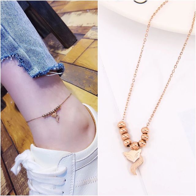Lắc chân titan hồ ly không rỉ TT214
