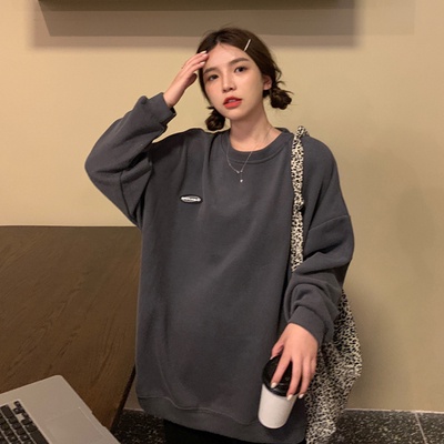 Áo sweater mỏng form rộng phong cách Hàn Quốc trẻ trung năng động cho cặp đôi