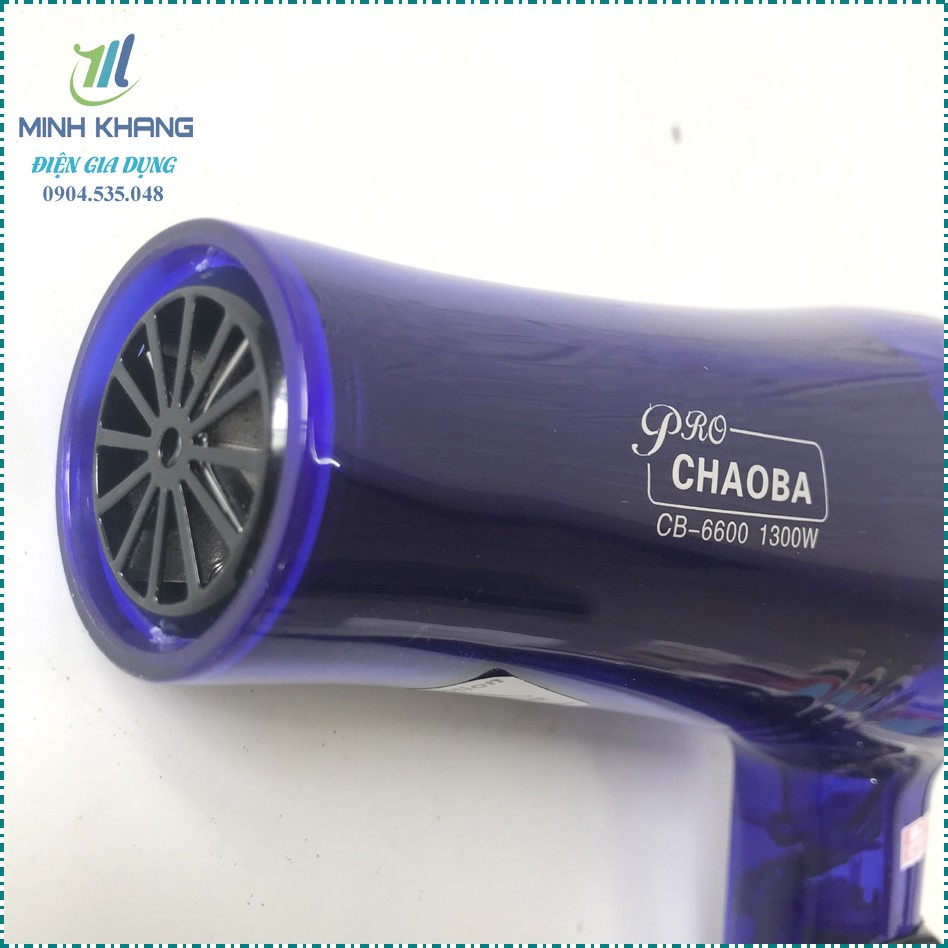 Bảo hành 12 tháng Máy sấy tóc cao cấp Pro Chaoba 6600 1300W Hàng chính hãng