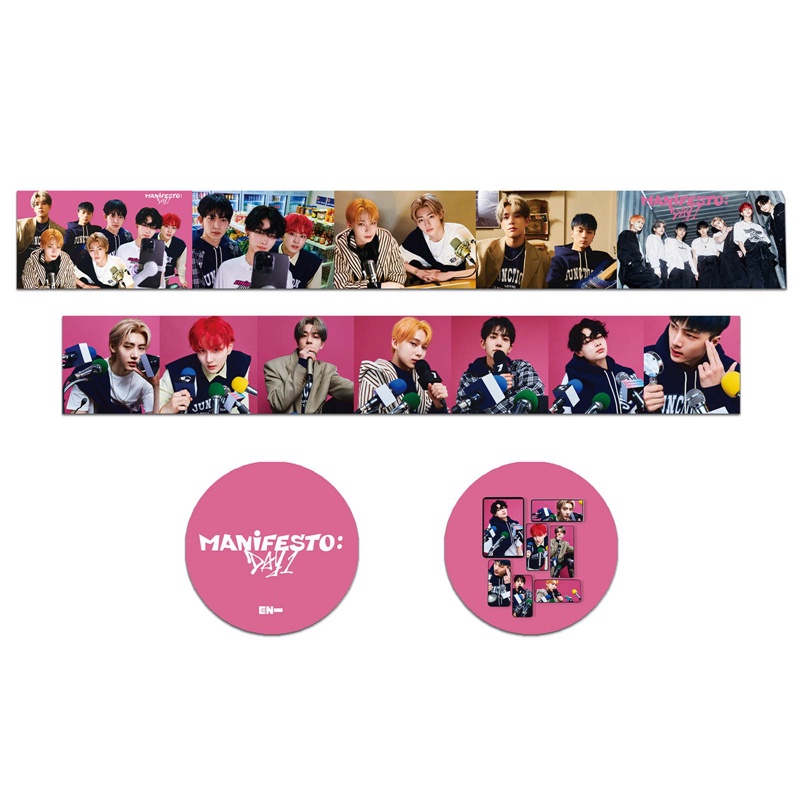 Cuộn Băng Dính Washi In Hình Nhóm Nhạc Kpop Enhypen Album Manifesto: Day 1