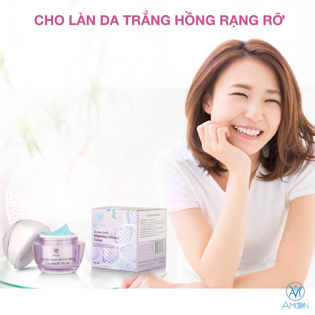 Kem Collagen Trắng Da Amoon – Ocean Lock Whitening Collagen Cream