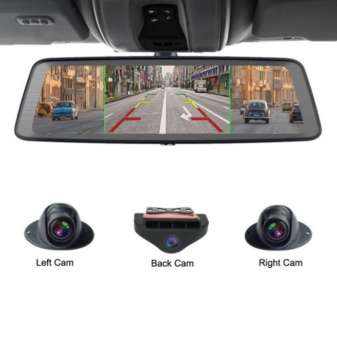 Sản Phẩm Camera hành trình 360 độ ô tô. Thương hiệu cao cấp Whexune - K950 (tích hợp 4 camera, Android Wifi GPS) | BigBuy360 - bigbuy360.vn