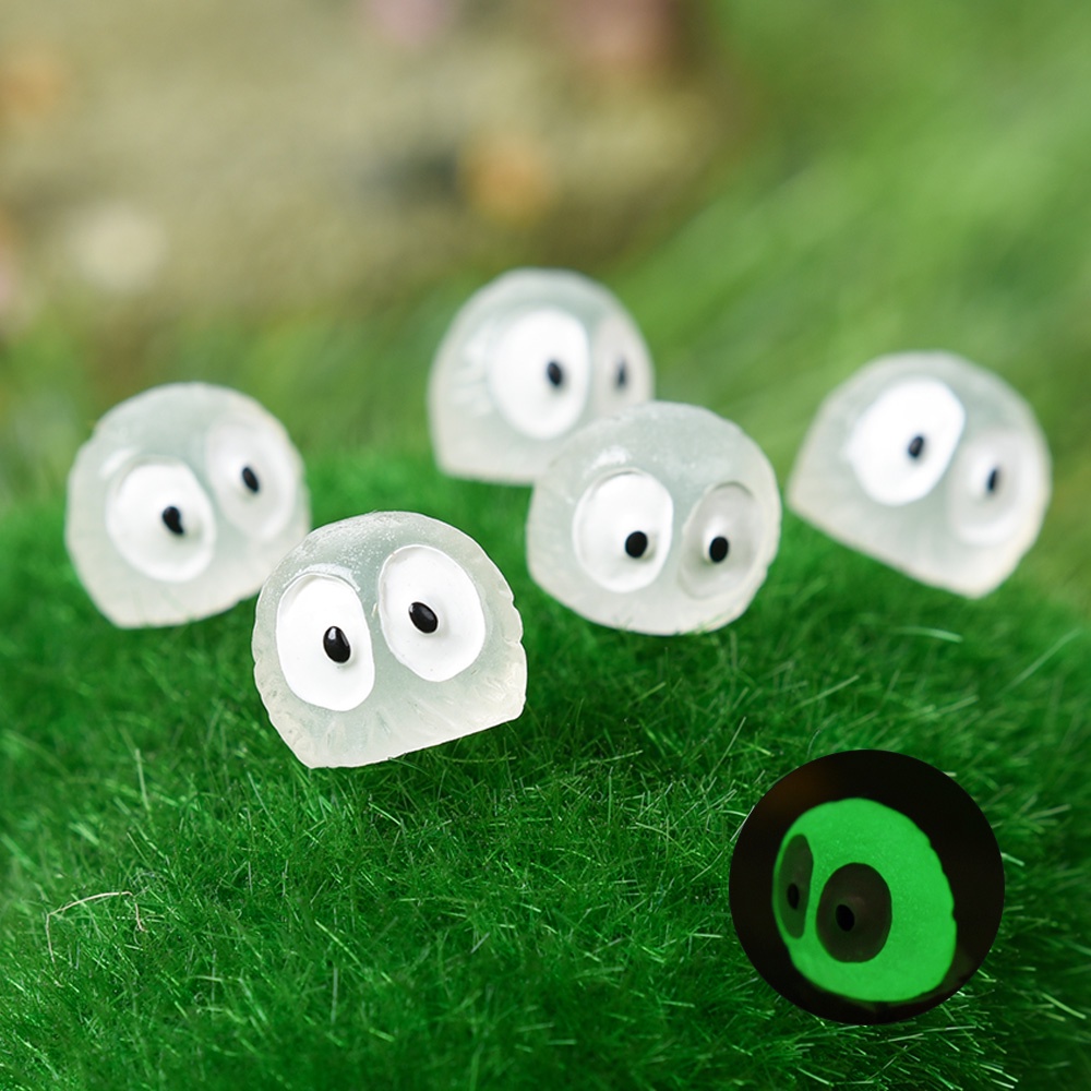 Bộ 5 Tượng Resin Mini Phát Sáng Dễ Thương Trang Trí Tiểu Cảnh