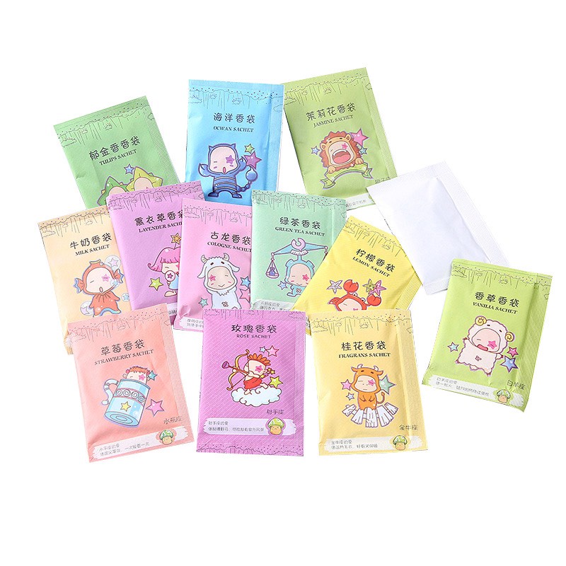 Túi Thơm Mini 12 Cung Hoàng Đạo/ Chống Ẩm Nấm Mốc Tủ Quần Áo, Giày Dép