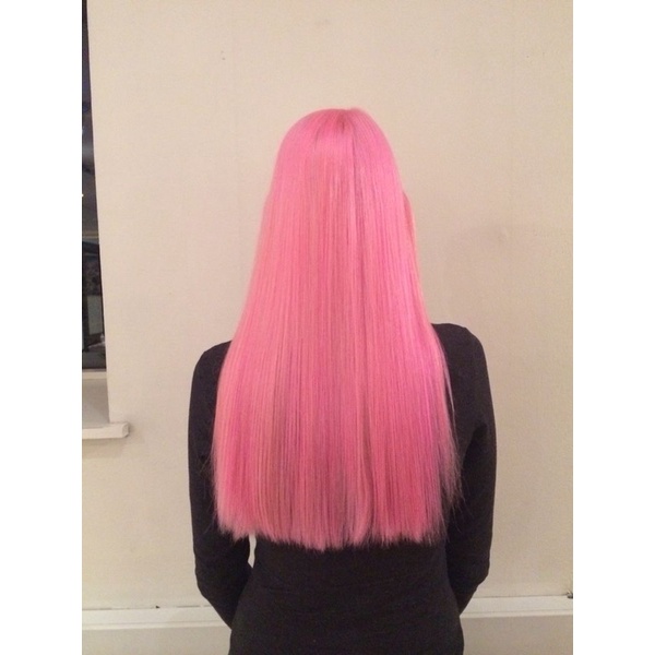 Thuốc Nhuộm Tóc Màu HỒNG PASTEL , Màu Thời Trang Baby Pink của Hanahairs kèm găng tay cheng,mũ trùm buddy,bịt tai minzi