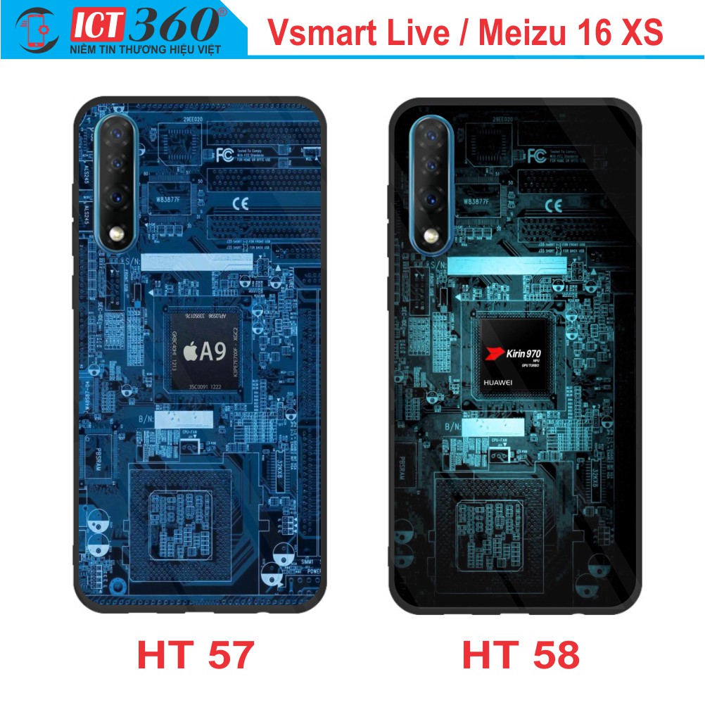 Ốp Lưng Kính  VSMART LIVE/ MEIZU 16 XS  - In Theo Yêu Cầu - Hình 3D