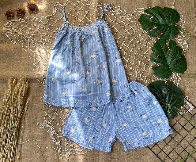 [SIZE 2] Bộ đồ tole/Đồ lanh dây quần đùi siêu đẹp