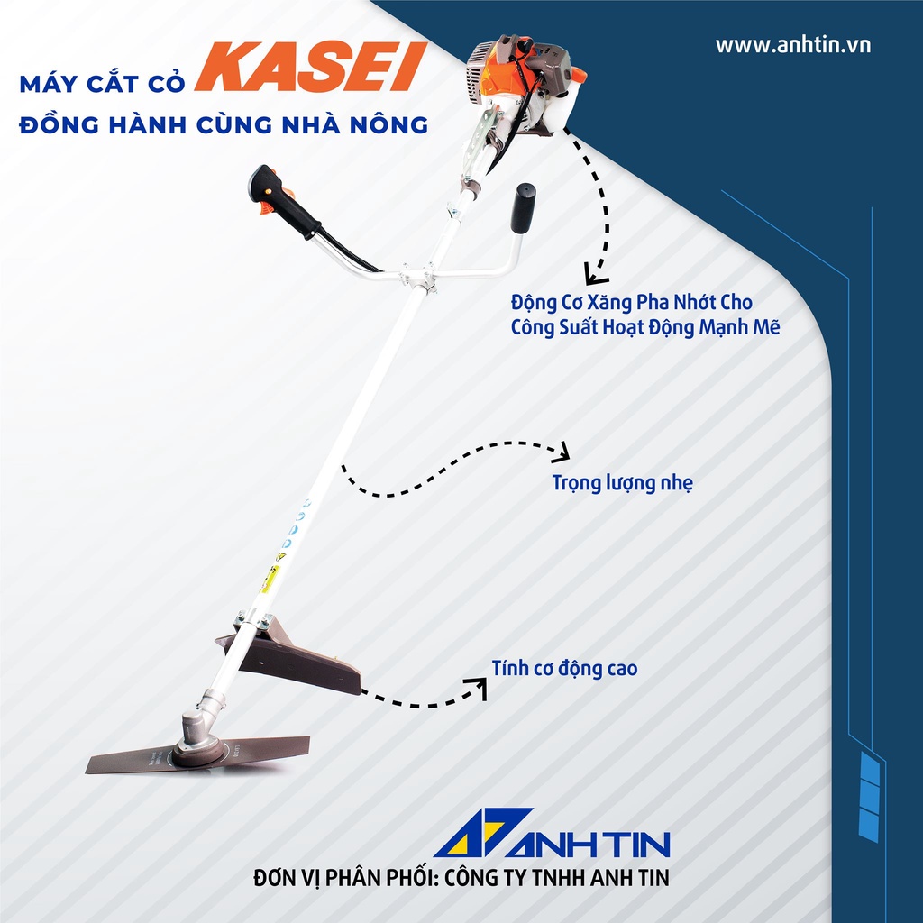 Máy cắt cỏ 2 thì chính hãng Kasei 33N
