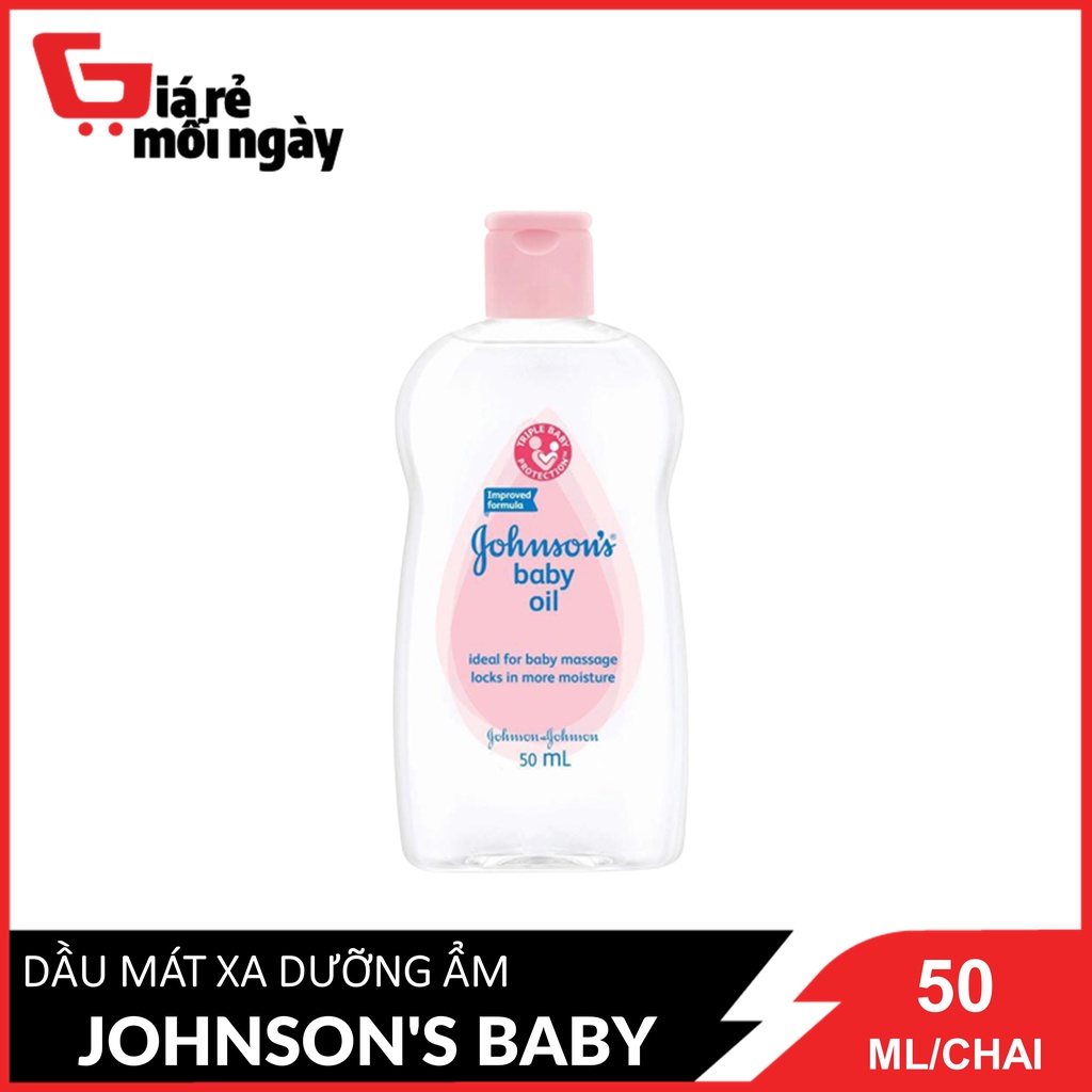 DẦU MASSAGE VÀ DƯỠNG ẨM Johnson Baby 50ml / Chai