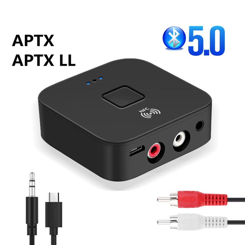 Bộ Nhận Tín Hiệu Bluetooth 5.0 APTX LL 3.5mm AUX Không Dây RCA Cho Loa / Ô Tô