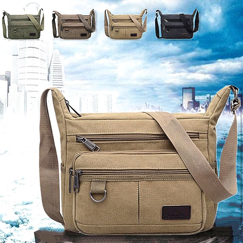 Phép thuật🎏Túi đeo vai vải Canvas cỡ lớn thời trang mùa xuân cho nam | BigBuy360 - bigbuy360.vn