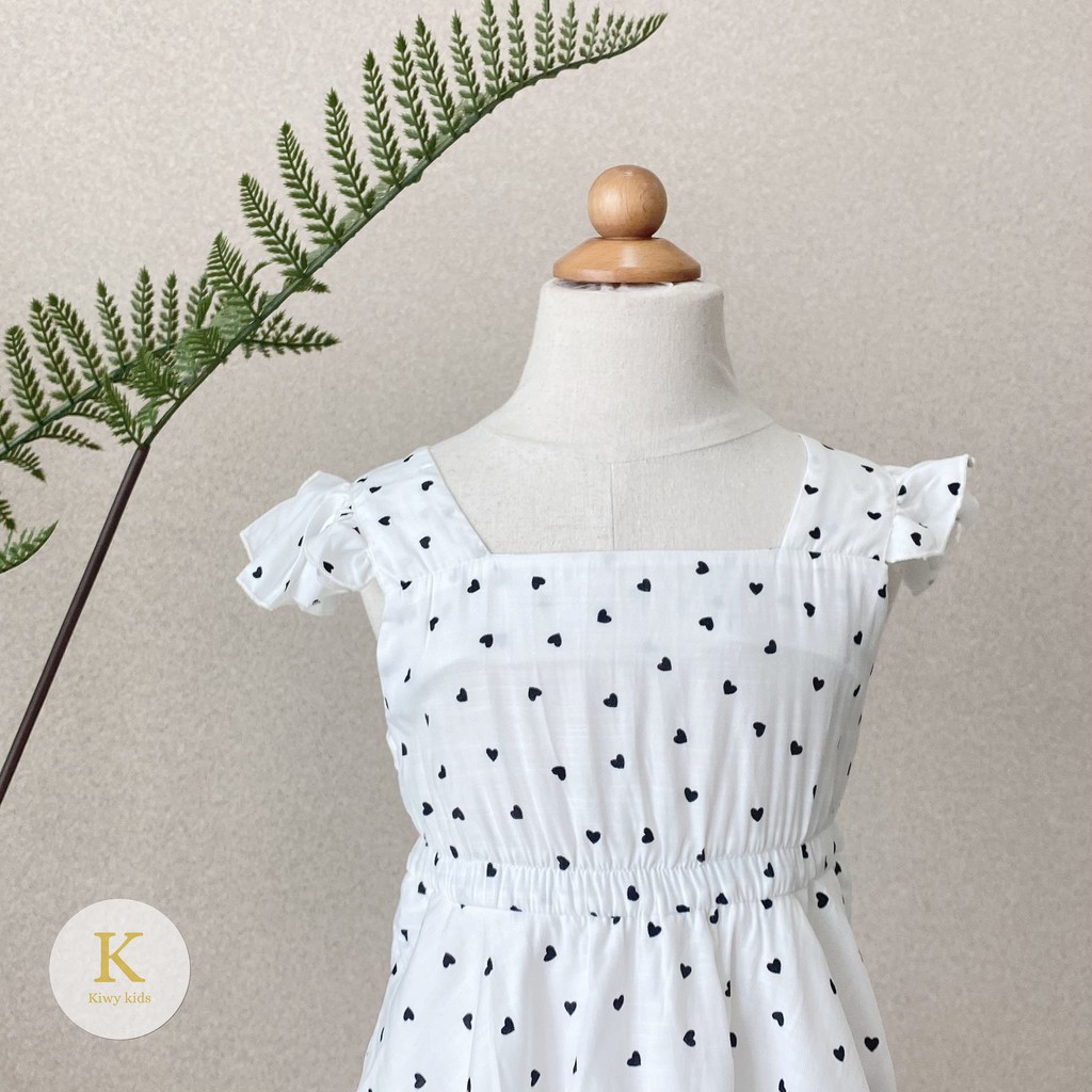 Váy bé gái maxi 4 tầng KIWY KIDS chất đũi lạnh cực mát Kidsh2127 cho bé từ 1 đến 11 tuổi