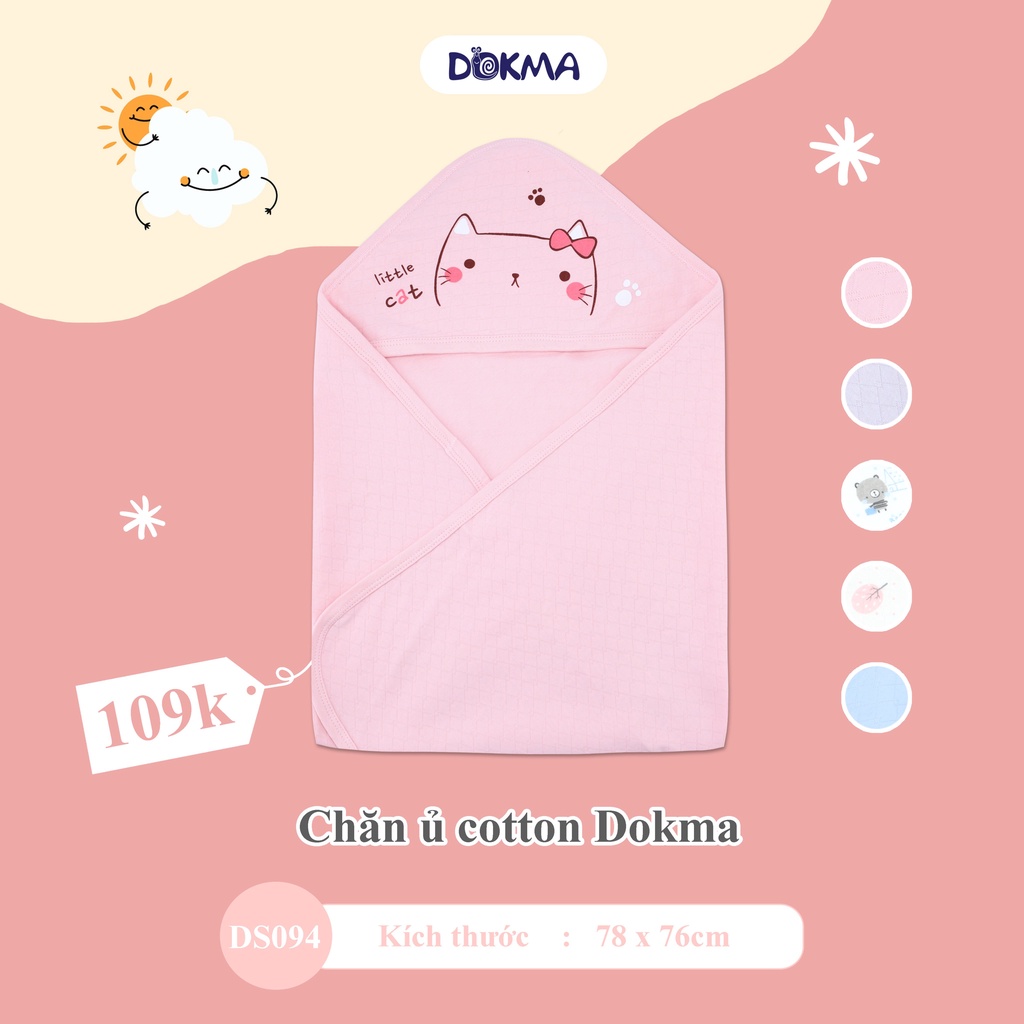 Choàng ủ cotton Dokma DS094 kích thước 78x76cm