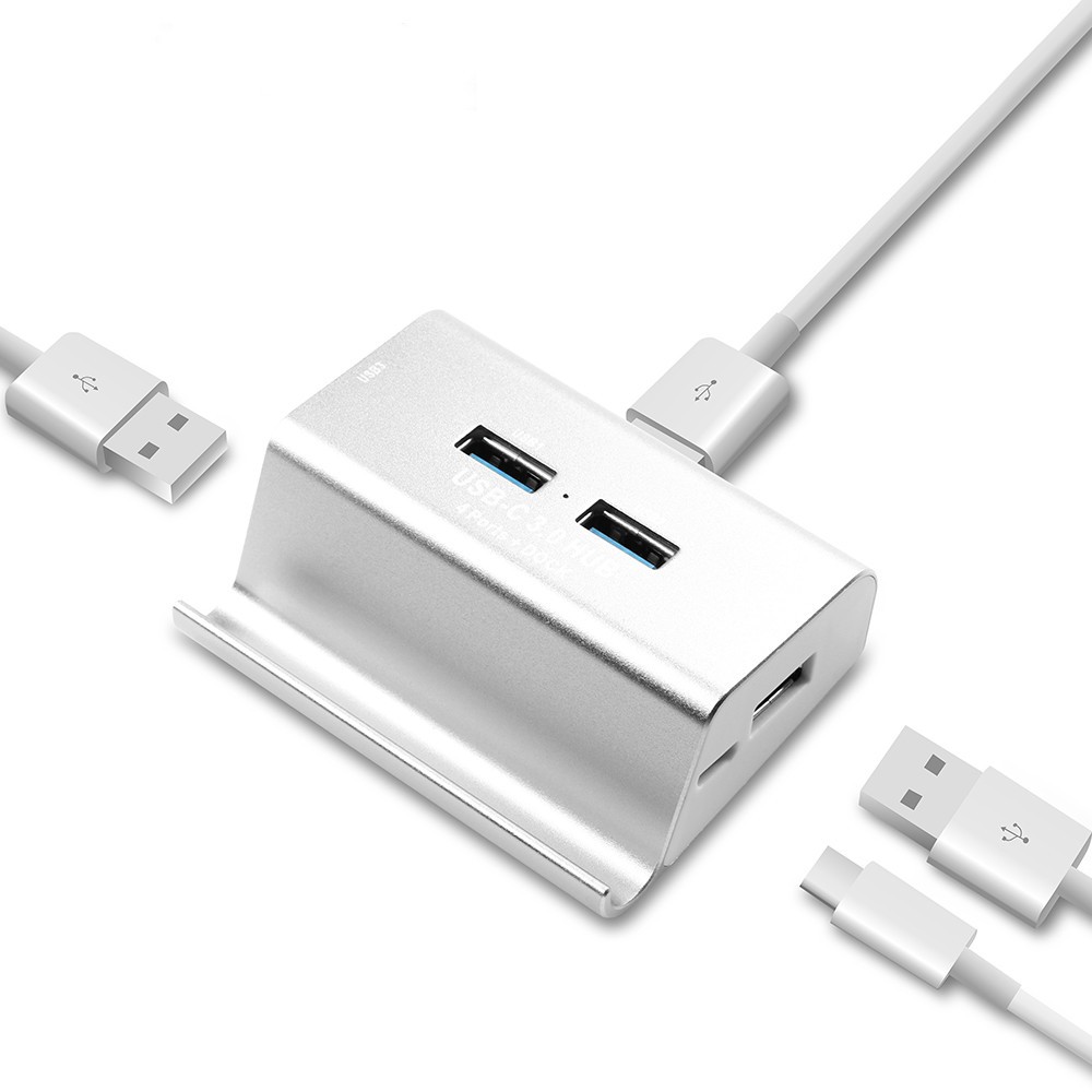 [COD Ready Stock]TypeC USB Hub+USBC+Holder for Phone Adapter Laptop Accessories