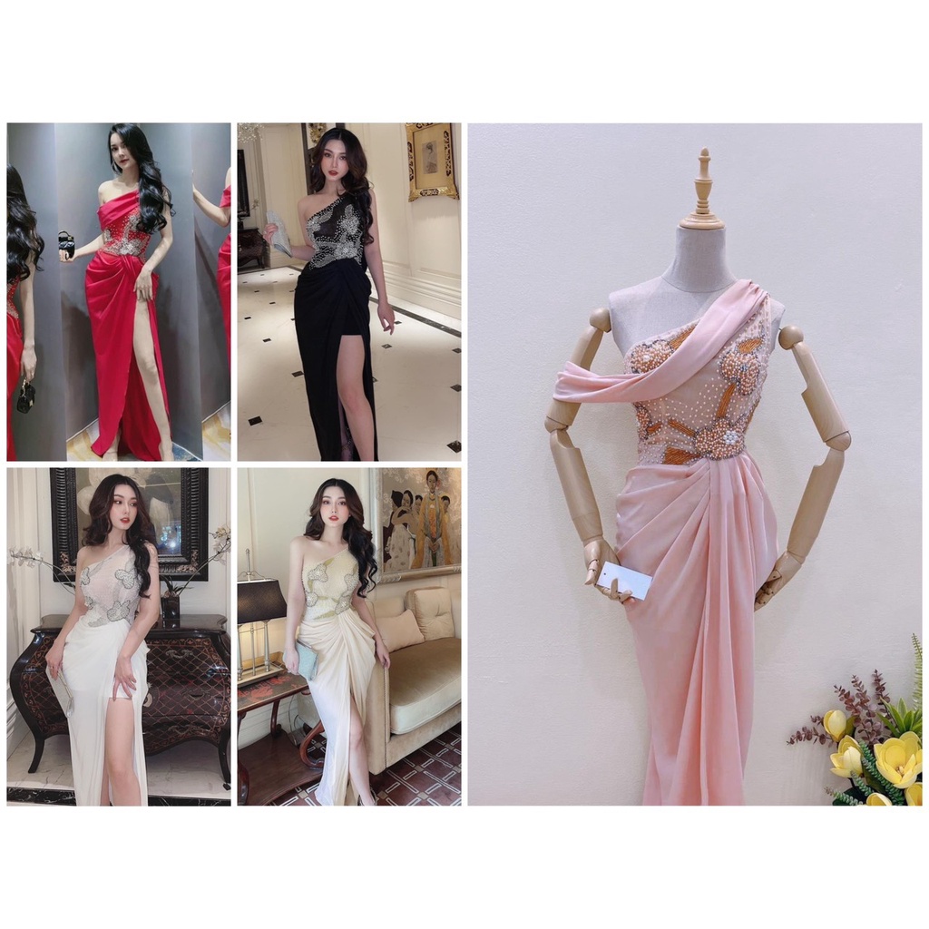 Đầm body dự tiệc kết cườm hoạ tiết hoa sang trọng MYMY02 - size M/L -MS188Y