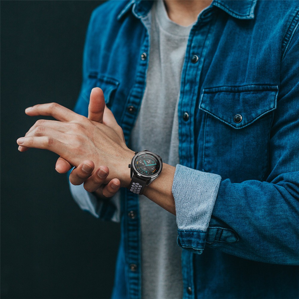 Dây Đeo Silicone Thay Thế Cho Đồng Hồ Thông Minh Huawei Watch GT2 GT3 Pro 46mm 42mm 43mm GT2e