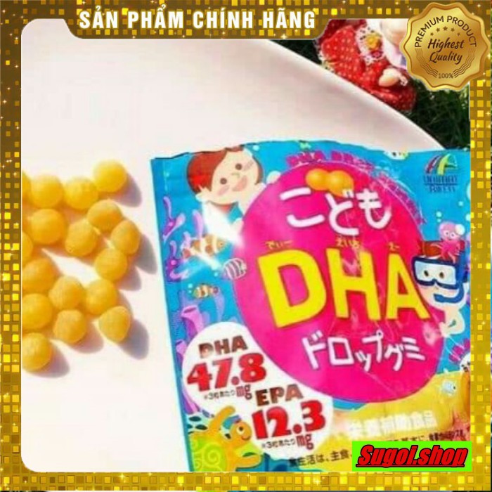 Kẹo Dẻo Bổ Sung DHA Unimat Riken 90 viên Nhật Bản [DATE mới nhất]