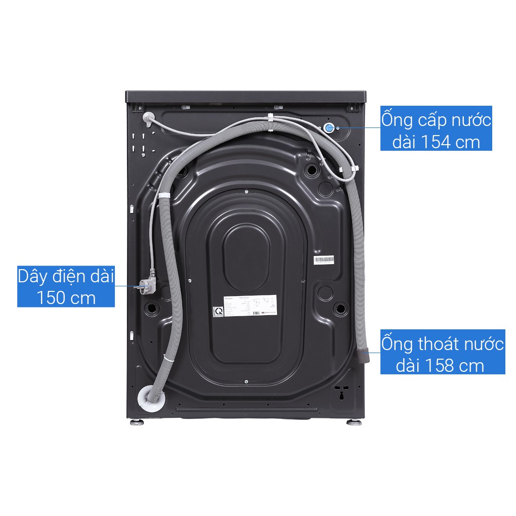 WF-85I140BGB - Máy giặt Casper Inverter 8.5 kg WF-85I140BGB
