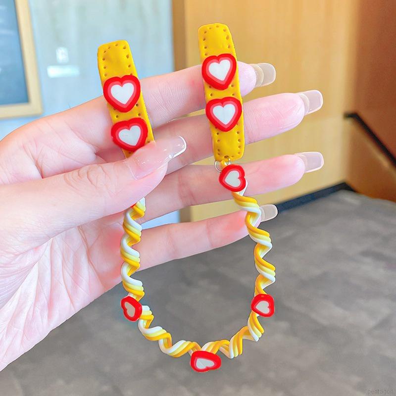 Dây buộc tóc đính hoa màu sắc ngọt ngào xinh xắn cho bé