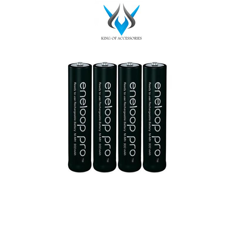 [Mã 1511ELSALE hoàn 7% đơn 300K] Vỉ 4 pin sạc AAA Panasonic Eneloop Pro 950mAh - box nội địa (Đen)