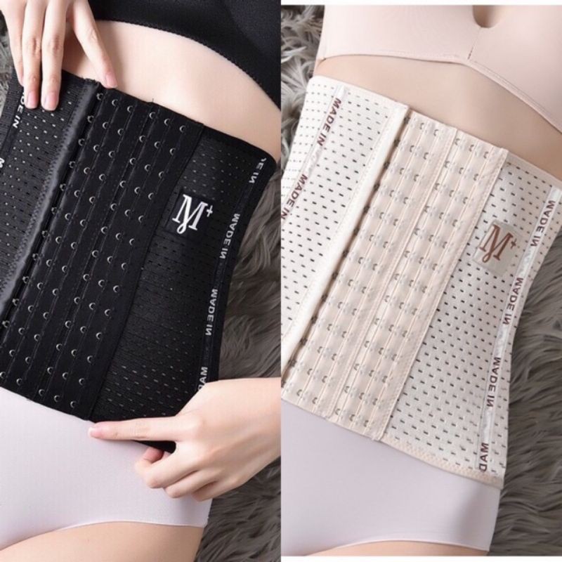 Đai nịt bụng thông hơi giảm mỡ, giảm vòng eo định hình M+ có thanh chống cuộn | BigBuy360 - bigbuy360.vn