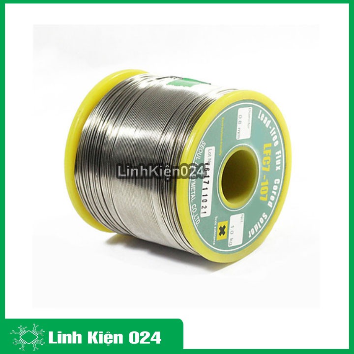 Thiếc hàn không chì hàn quốc LFC7-107 đường kính 0.8mm cuộn 1kg