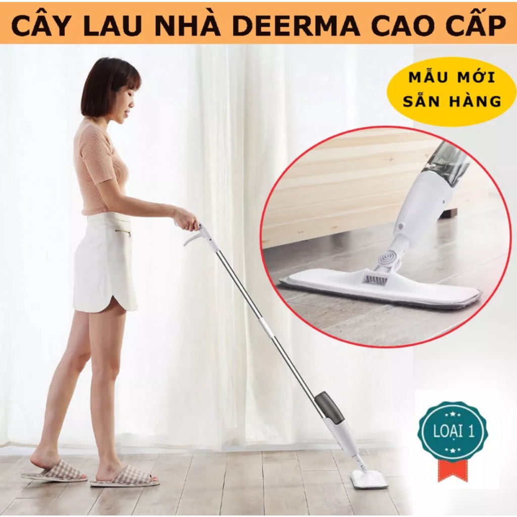 Chổi lau nhà cây lau nhà thông minh soay 360 độ, và tự phun nước rất tiện dụng