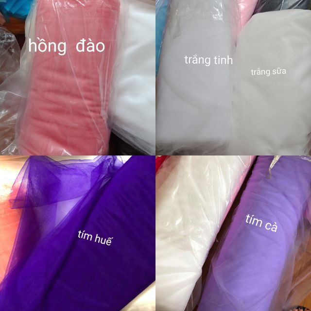 Vải voan lưới lục giác khổ 2.4m