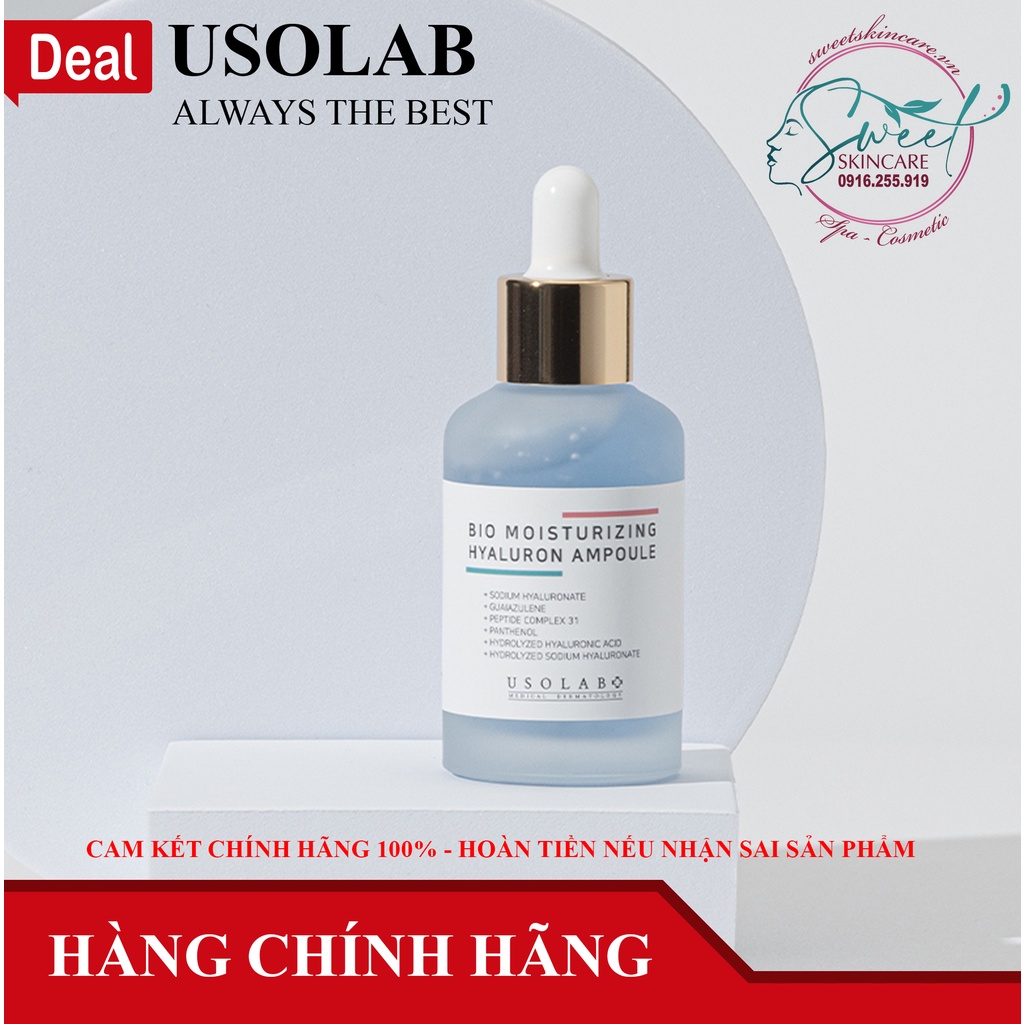 Serum căng bóng Moisturizing Hyalu Ampoule Usolab