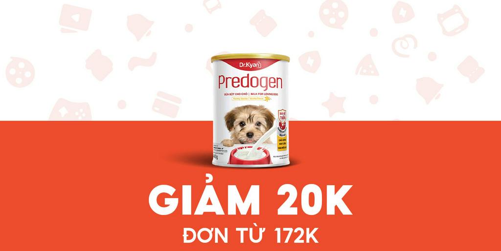 - PetCity - Giảm 20K cho Sữa Bột Predogen Kyan cho chó vani