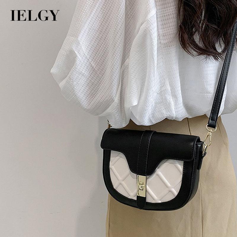 Ielgy Túi Đeo Chéo Kết Cấu Dạng Yên Ngựa Cao Cấp Dành Cho Nữ