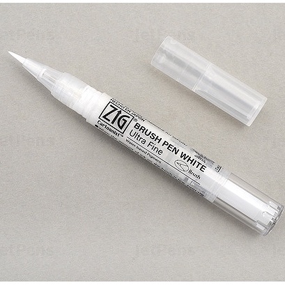 Bút ZIG Kuretake Brush Pen White Ultra Fine