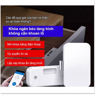Khóa thông minh cho ngăn kéo cửa tủ không cần khoan APP kết nối với Bluetooth