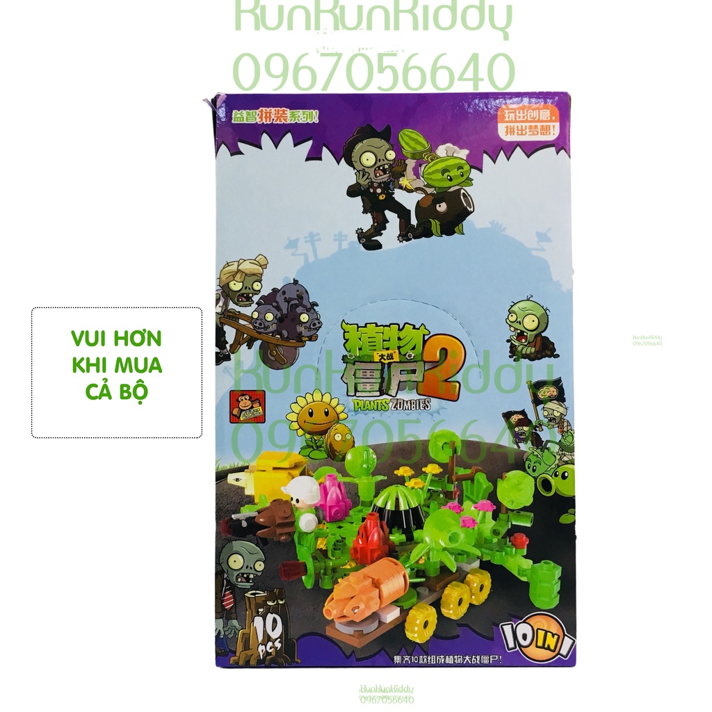 Đồ chơi lắp ghép mô hình PLANT vs ZOMBIE 2