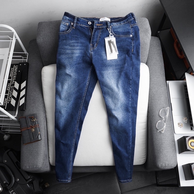 Quần jean nam cao cấp - ống ôm - jean co giản thời trang