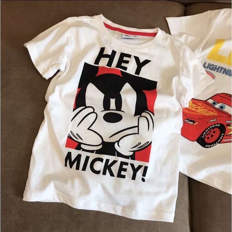 ÁO PHÔNG TRẮNG CỘC TAY THUN COTTON TQXK HÌNH SIÊU NHÂN, MICKEY, CHÓ CỨU HỘ, MINICRAF CHO BÉ TRAI