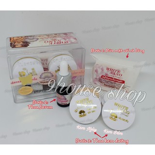 Set Kem Dưỡng Trắng Da WHITE NANO Thái Lan