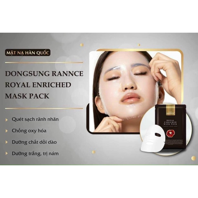 Mặt nạ Dongsung Rannce Royal Enrich Mask Pack 25g giúp cải thiện nếp nhăn